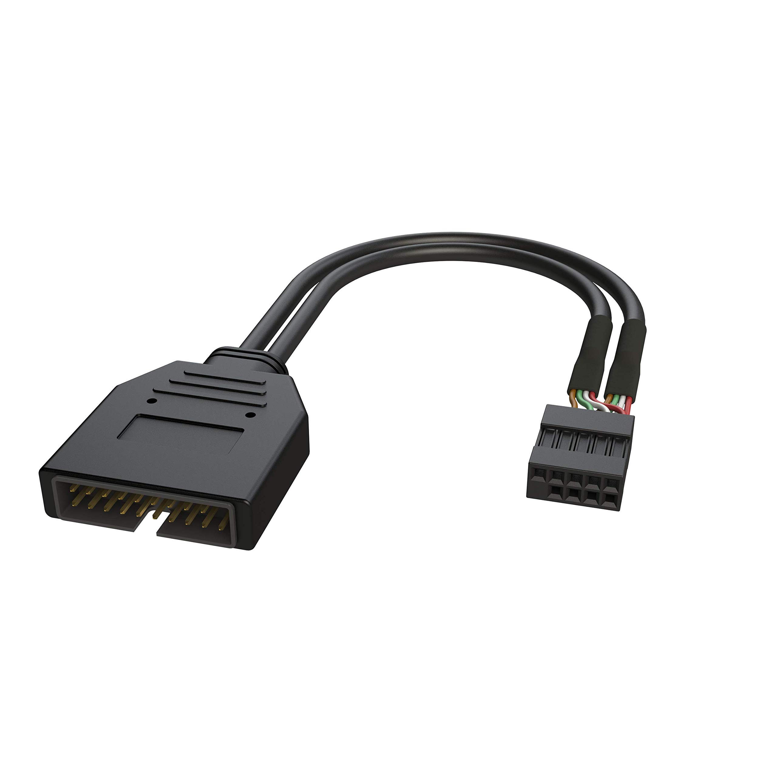 Adaptateur Panneau Avant USB-C LINKUP - IDC20 19 Broches Vers Type-C (A-Key) - Pour Carte Mère USB 3.0/3.1