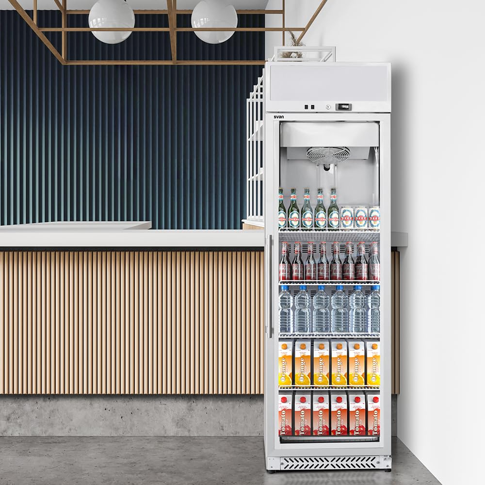 Svan Congelador vertical Horeca Blanco SCVH2600. Capacidad 380 Litros, Bajo nivel Sonoro, Eficiencia Energética Clase C