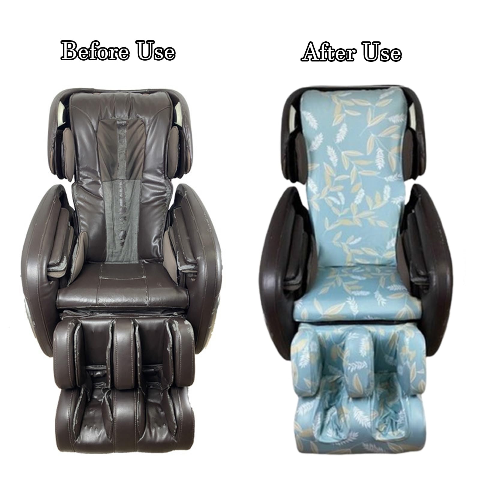 Stretch Massagesessel Bezug,Ganzkörper-Shiatsu Zero Gravity Staubdichter Schutzbezug für Massagesessel Einzelliegestuhl SchutzhüLle Kratzfest Waschbar(Light Khaki)