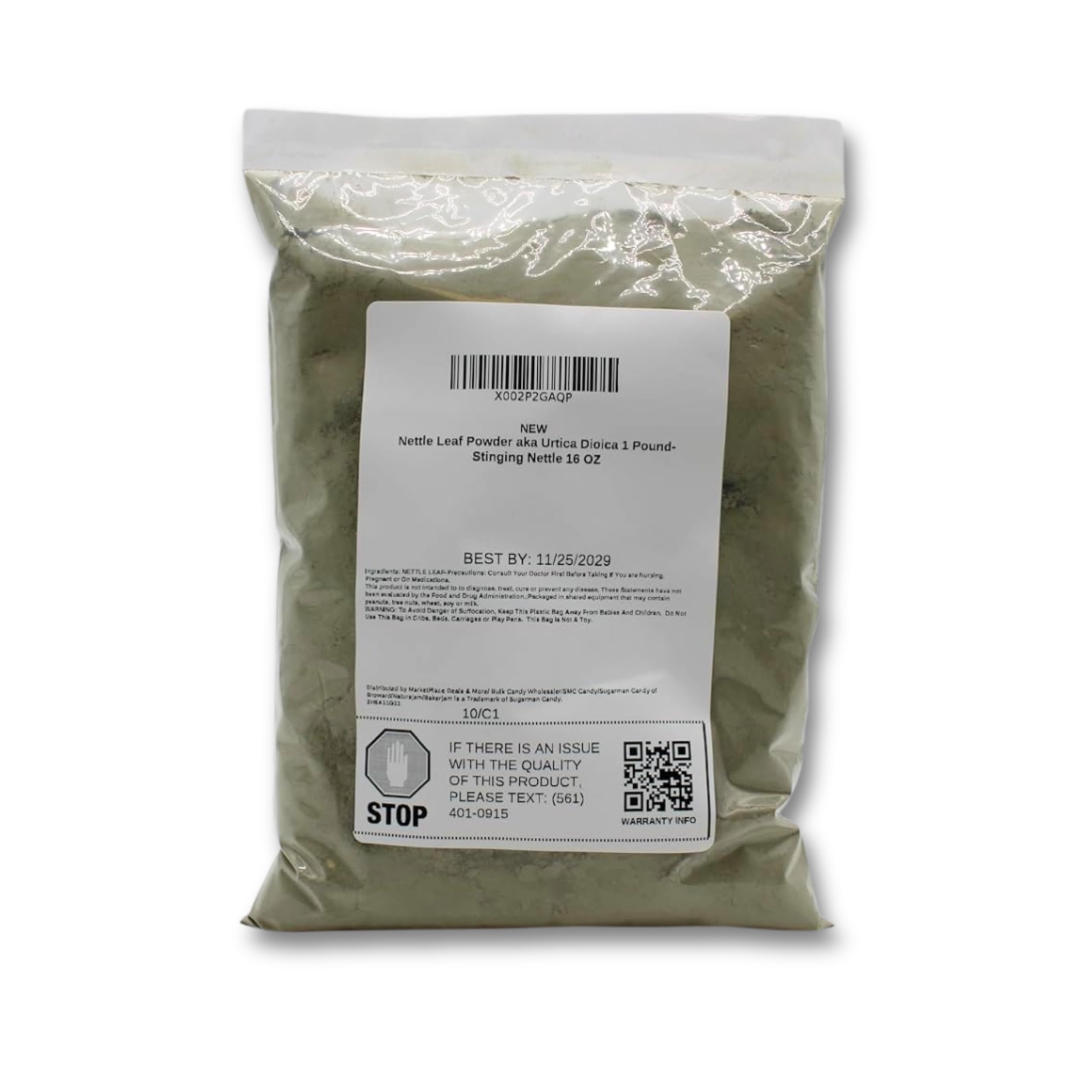 Naturejam Nettle Leaf Powder aka Urtica Dioica 1 Pound-Stinging Nettle 16 OZ