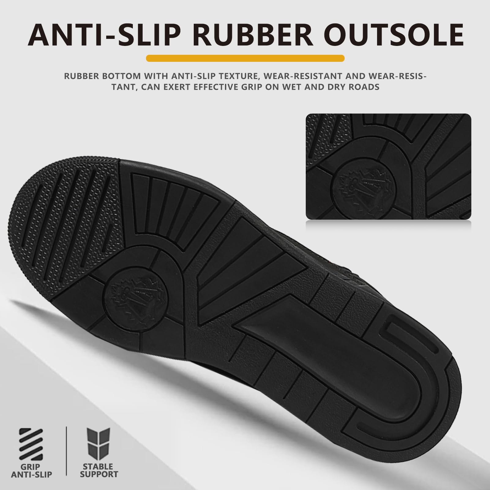 Bottes Motard Street Casual Antidérapantes et Cnfortables Respirantes avec Fermetures à Glissière Latérales Adaptées à Toutes Les Saisons