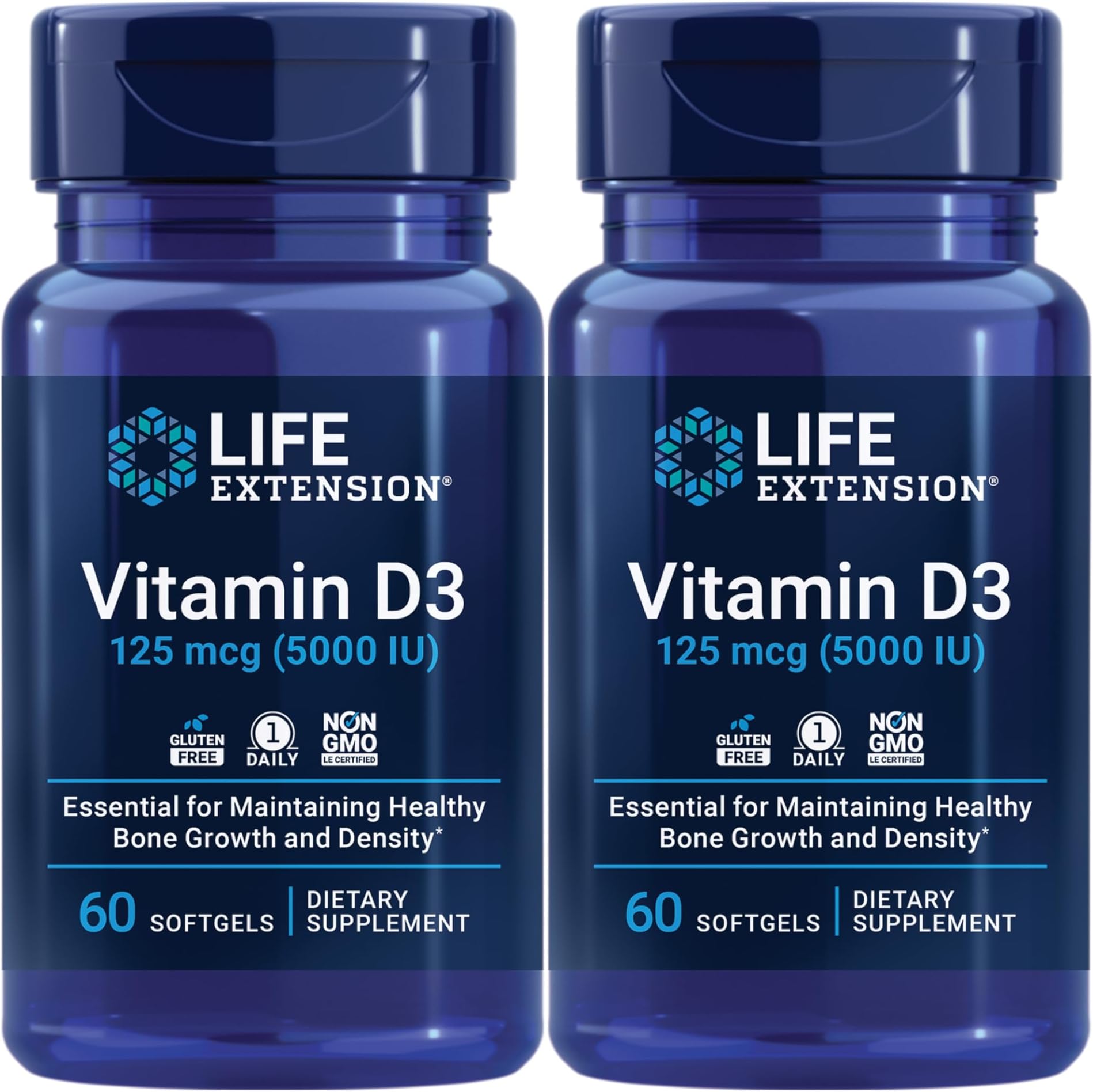 Life Extension Vitamins & Supplements Vitamin D3, 5000 IU
