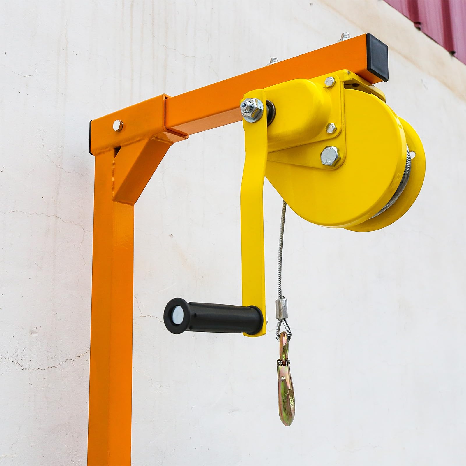 Herramienta de elevación de acero inoxidable para instalación exterior de aire acondicionado, herramienta de elevación con gancho, polea y cuerdas de 15 m