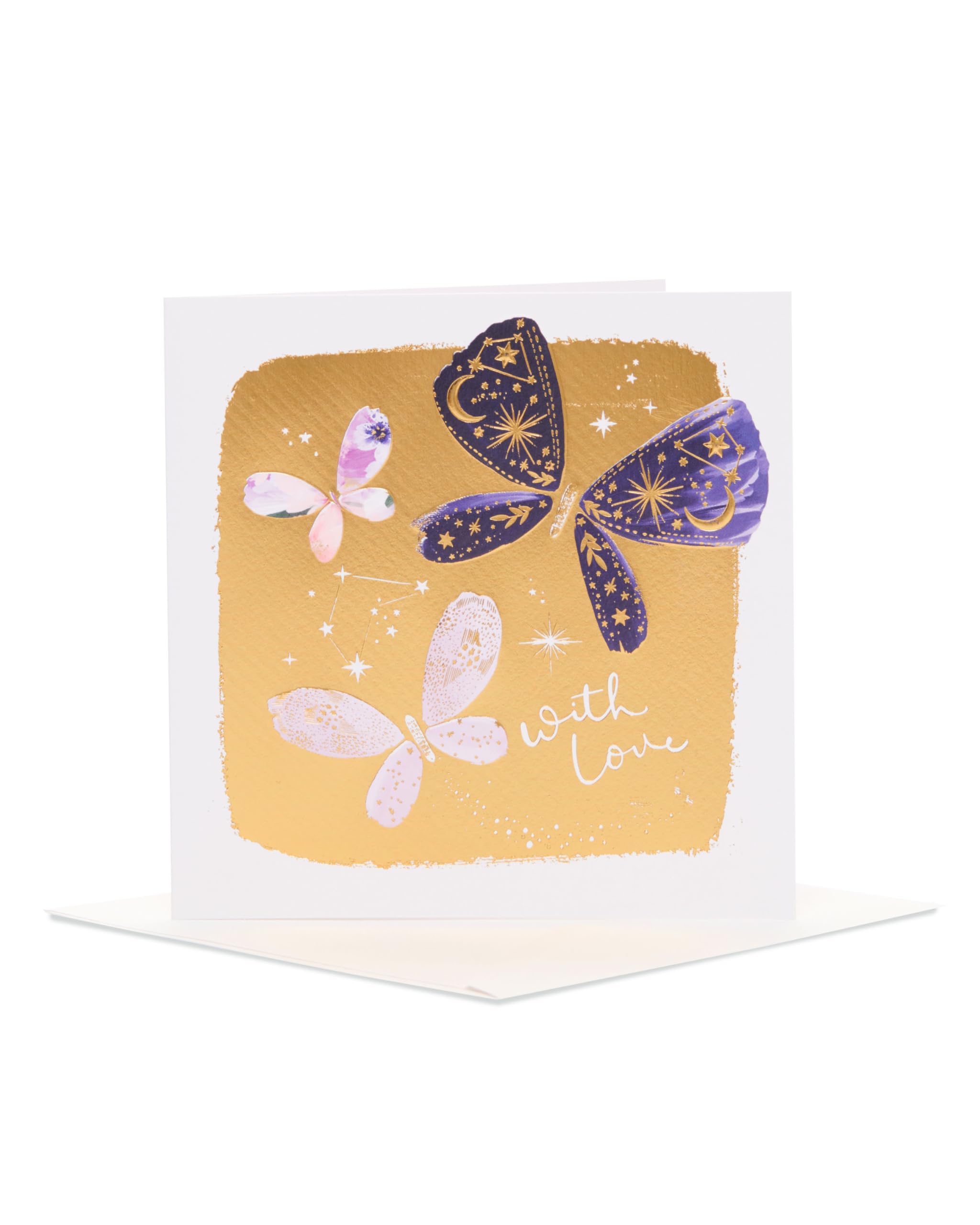 UK Greetings Blank Greeting Card for Her/Friend - Butterflies Design - From The Camden Collection
