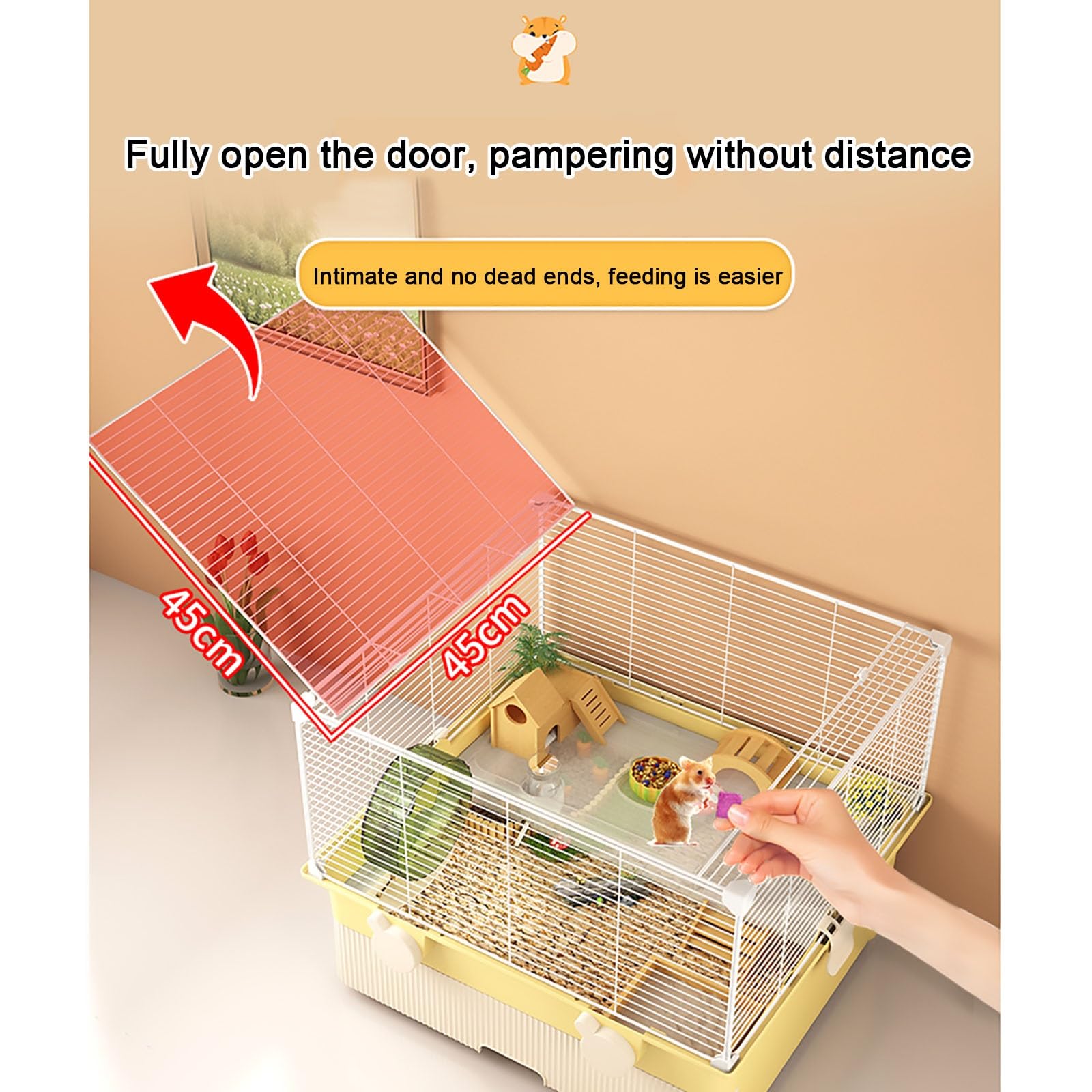 金属製ケージ 引き出し式トレイ付き 金属製ケージ 引き出し式トレイ付き 金属製ケージ 引き出し式