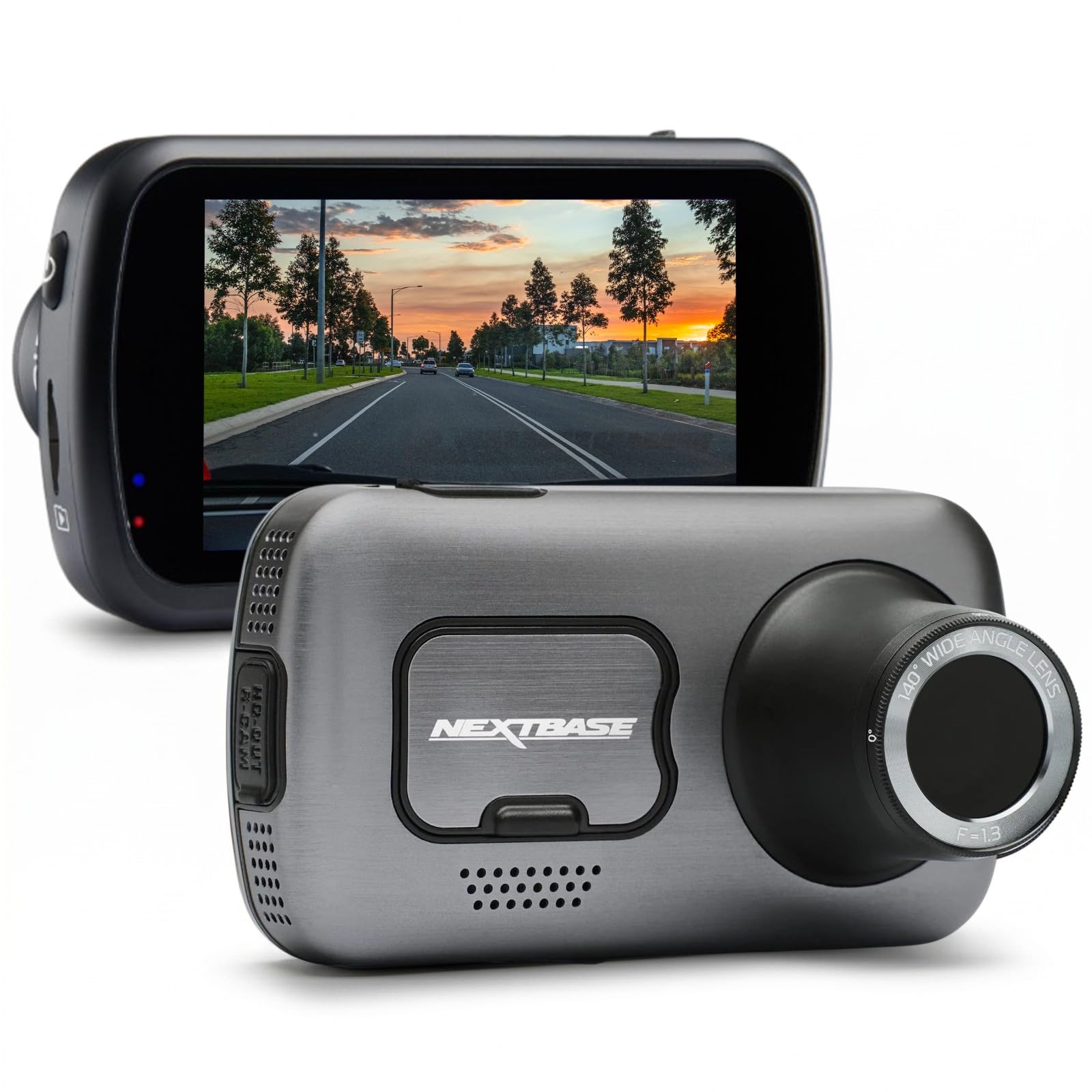 Nextbase Kamera samochodowa 622 GW Full 4K/30 kl./s UHD nagrywanie w samochodowej kamerze DVR - 140° z przodu - Wi-Fi, GPS, Bluetooth - super zwolnione tempo @ 120 kl./s - stabilizacja obrazu -