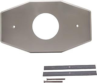 Westbrass A503-07 One-Hole Remodel Cover Plate for Mixet Bathtub and Shower Valves, Satin Nickel