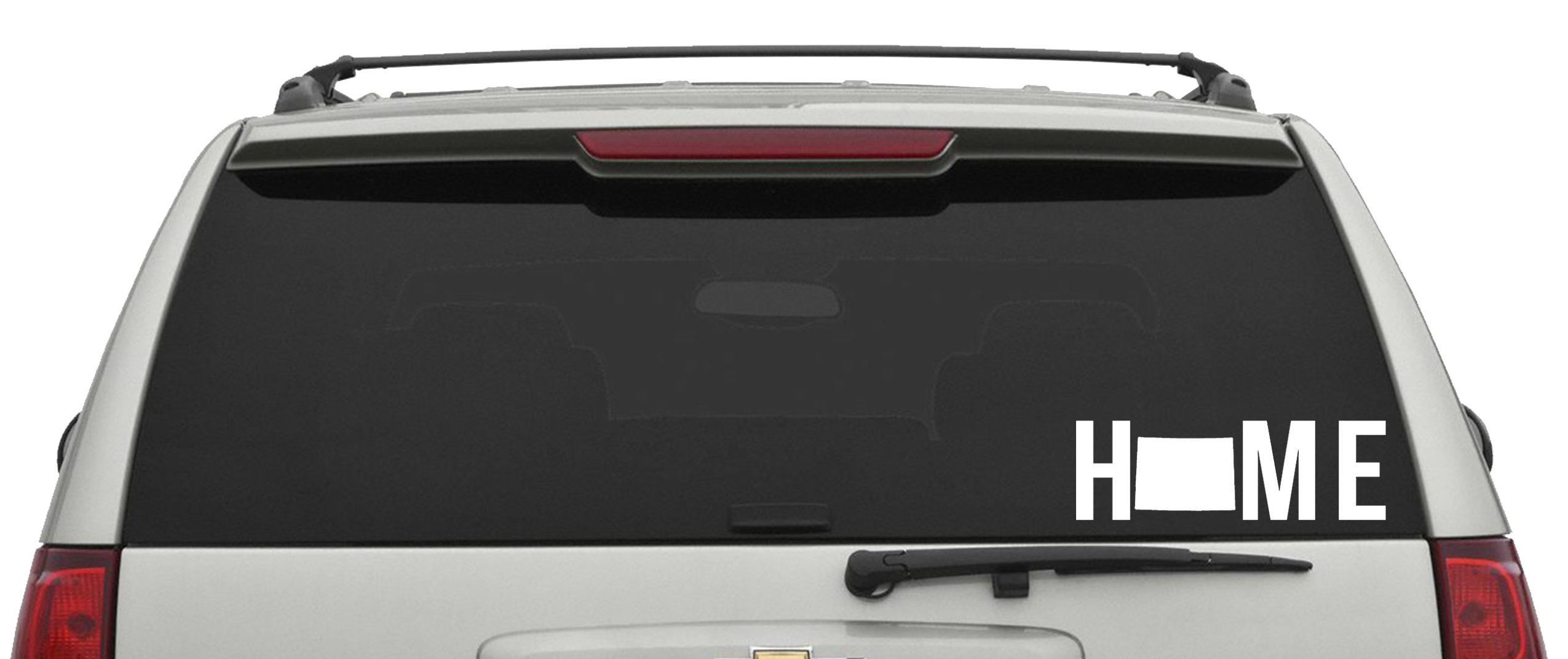 Colorado HOME State Vinyl Decal Sticker, State of Colorado replaces the character O in HOME-Pick Color