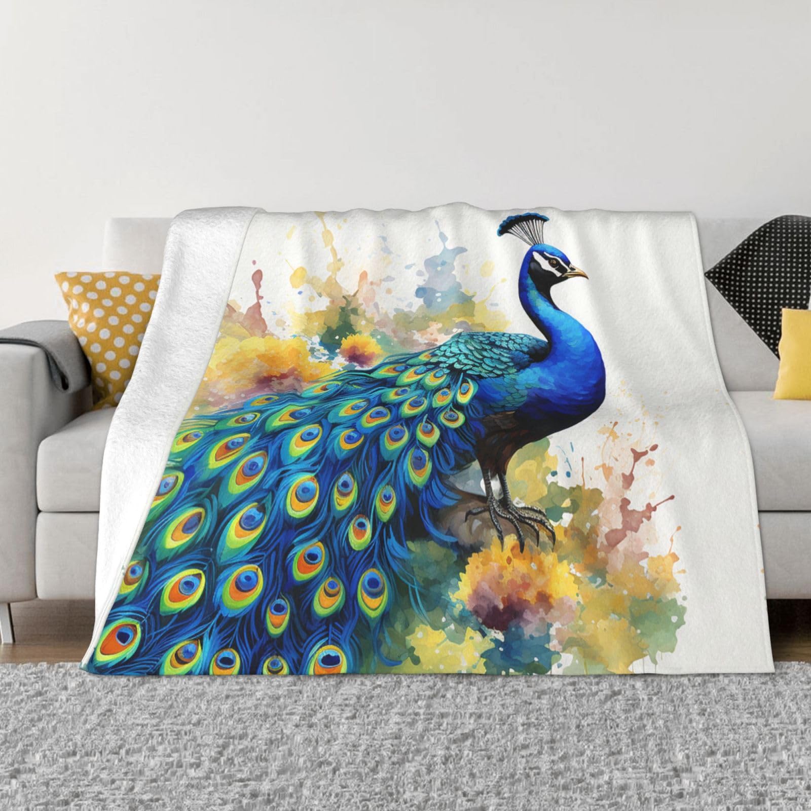 Couverture en peluche pour vos soirées cocooning sur le canapé