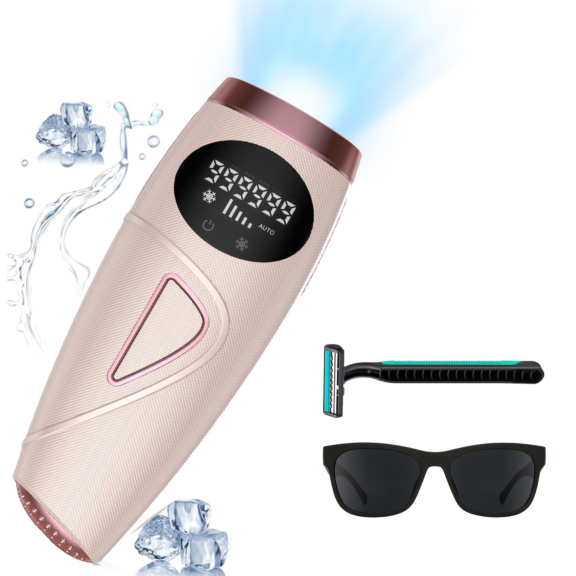 Atopskins IPL Haarentfernungsgerät, Schmerzlose Laser-Haarentfernung, 5 Intensitäten IPL Geräte Haarentfernung Und IPL Laser 2 in 1, Kann am Ganzen Körper Angewendet Werden, Inklusive IPL-Schutzbrille