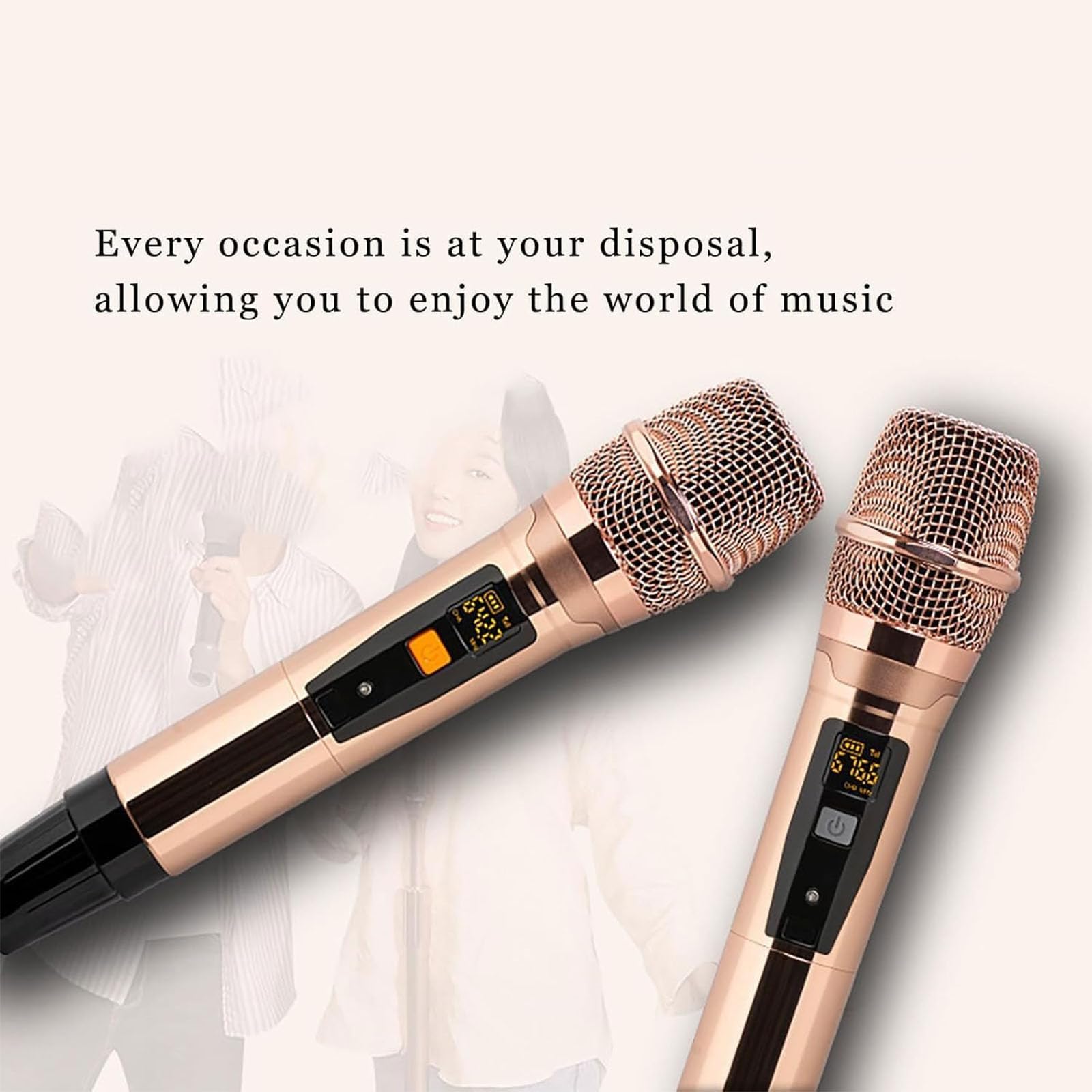 Karaoké portable, système professionnel de 19 pouces avec 2 microphones sans fil, 1,1 million de chansons téléchargeables dans le cloud et prise en charge multilingue, 20 langues disponibles, pour l