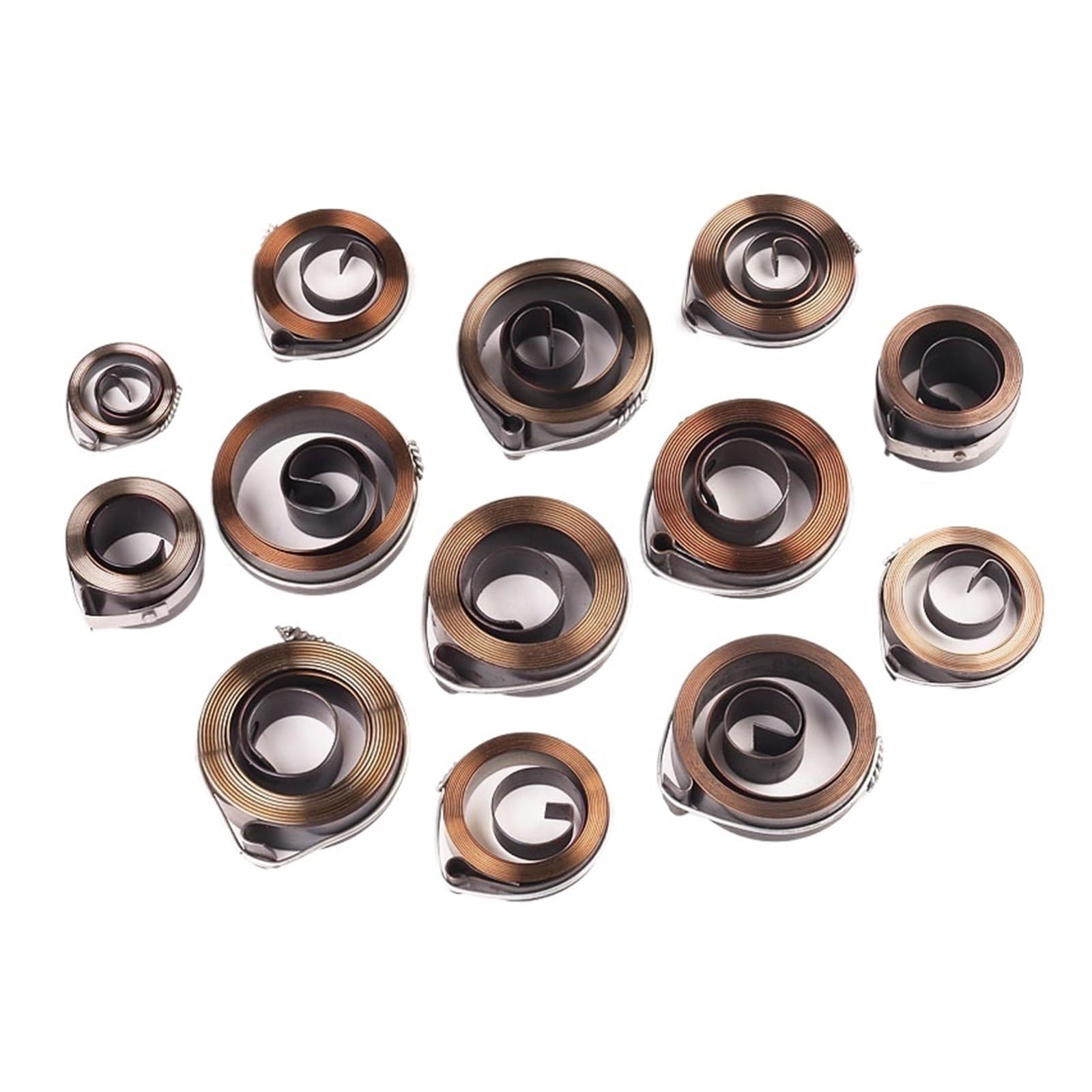 Sprężyna powrotna do wiertarki, 1 sztuka, spiralna płaska sprężyna skrętna, grubość 0,65–1,6 mm, szerokość 6-30, długość 680–1800, sprężyny naciągowe o stałej sile (0,7 x 30 x 1400IHLOSH)