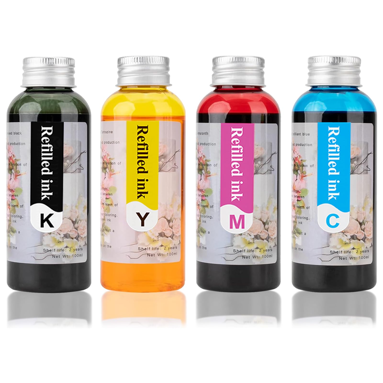 4×100 ML Ink Refill Printer for 280/281XL 270/271XL 250/251XL Compatible for Canon PIXMA TS702a iP7220 MG5420 MG5520 MG6420 MX722 MX922 TR8620a