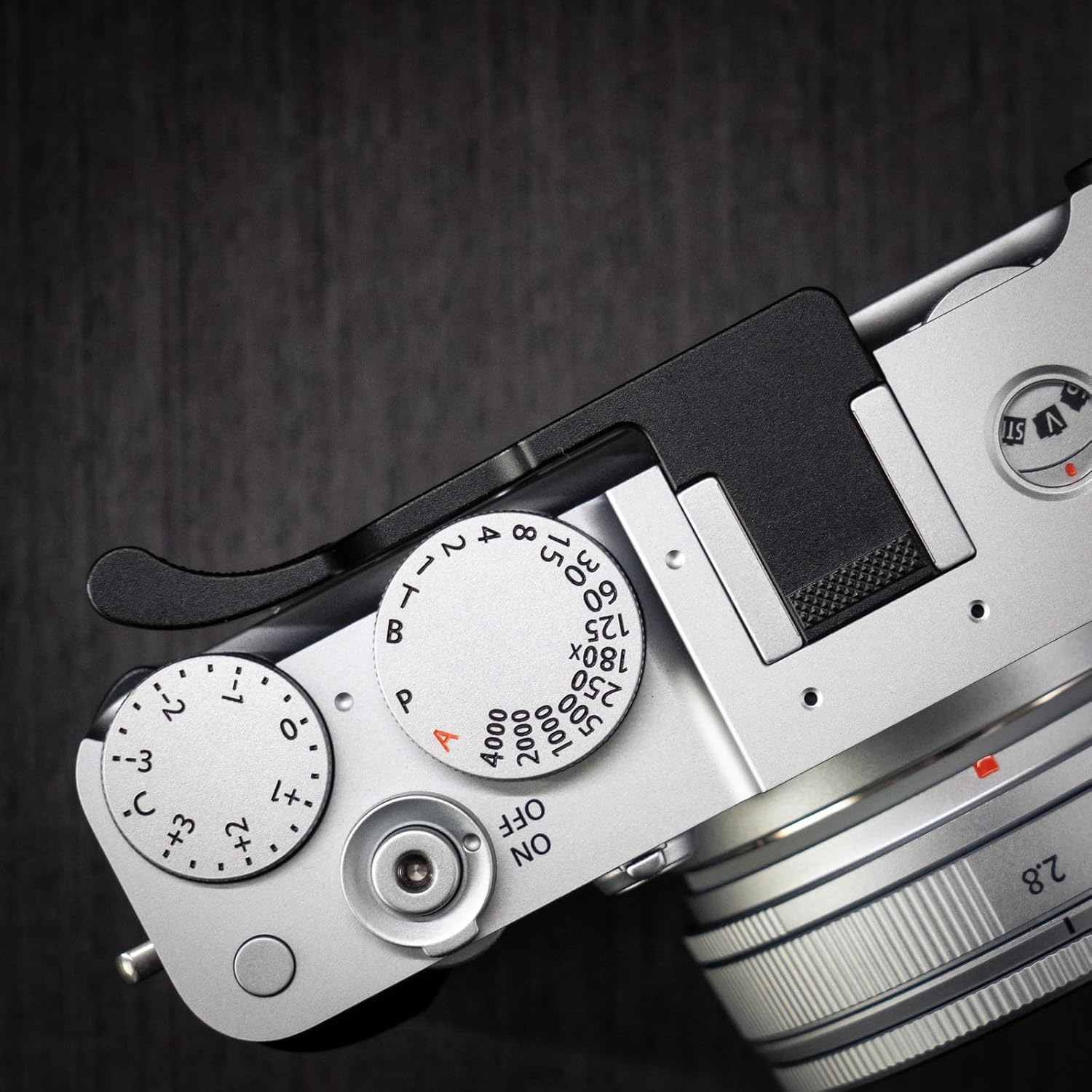 Thumb Up Shoe Finger Grip for Fu ji Film X-E5 Camera Retro Diamond Anti Slip (Black)