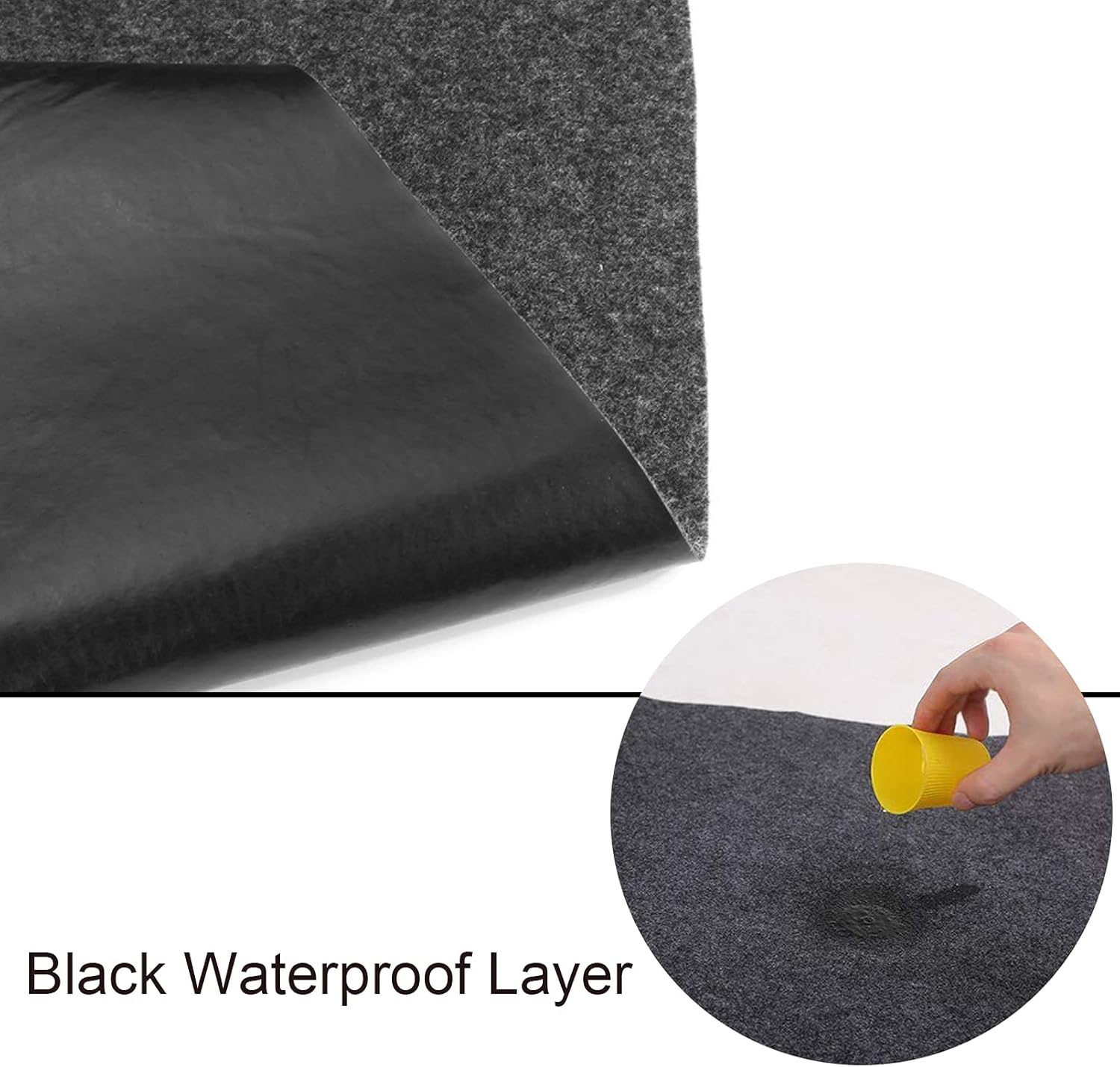 Pakoula Garage Car Floor Mat, 17' x 7'4 Reusable/Washable Parking Mats, Absorbent Oil Mat for Golf Carts,Motorcycles,Protect Garage and Shop Floor Surface (17' x 7'4") : Automotive