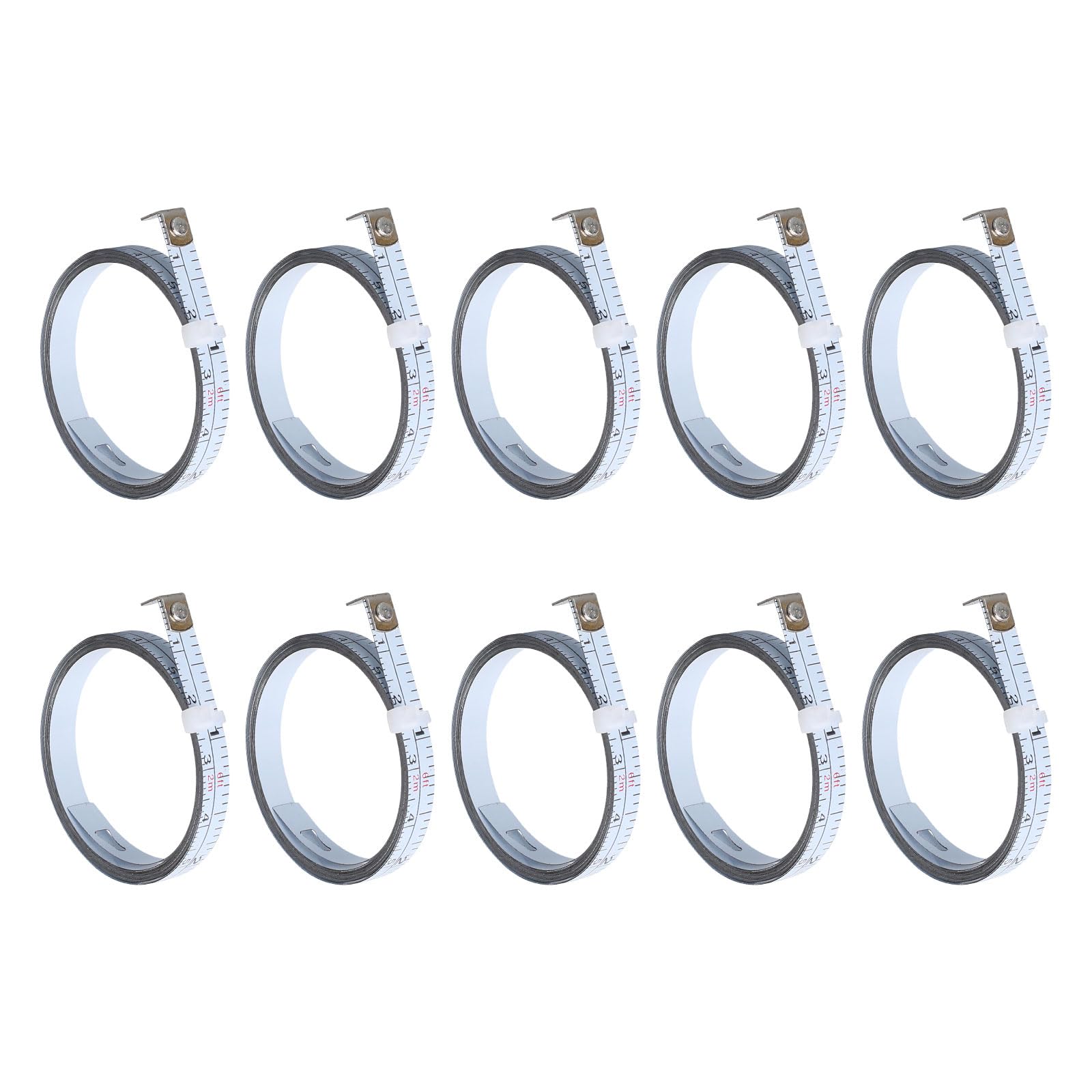 Fromceo 2M 10Pcs Replacement Steel Ruler Strips Tape Measure Refill Perfect For Precisions Work And Diyer Projects Tape Measure