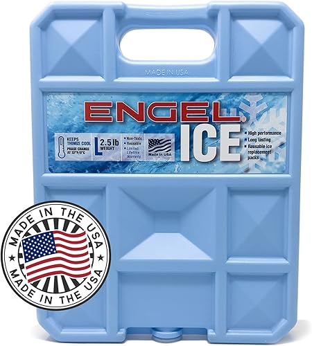 Miniatura 6 de ENGEL Paquetes de refrigeración de 32 F  320F - Fabricado en los Estados Unidos - Paquetes de hielo más fríos para navegación pesca y campamento El