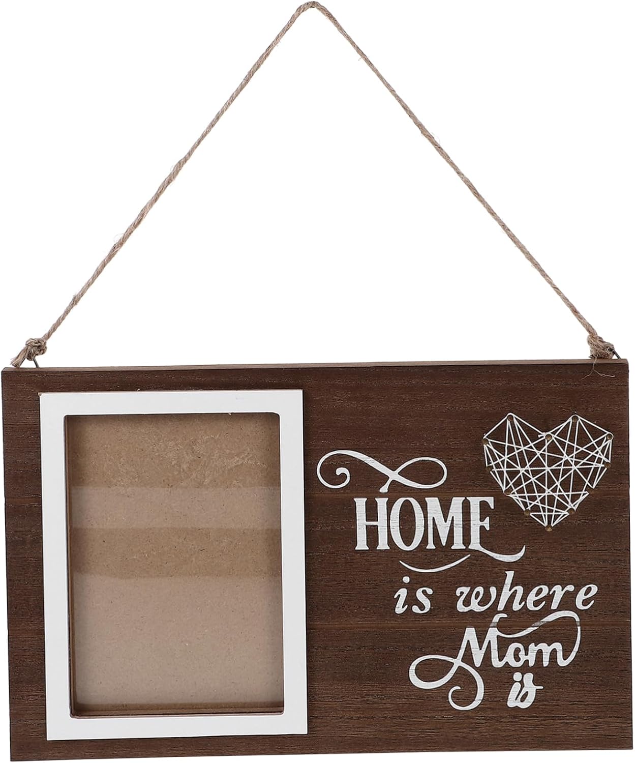 Holibanna DIY Tabletop Photo Holder Creative Couple Picture Frame for Desktop Display Craftsmanship Easy to with Wire and Nails for Bedroom Living Room Decor