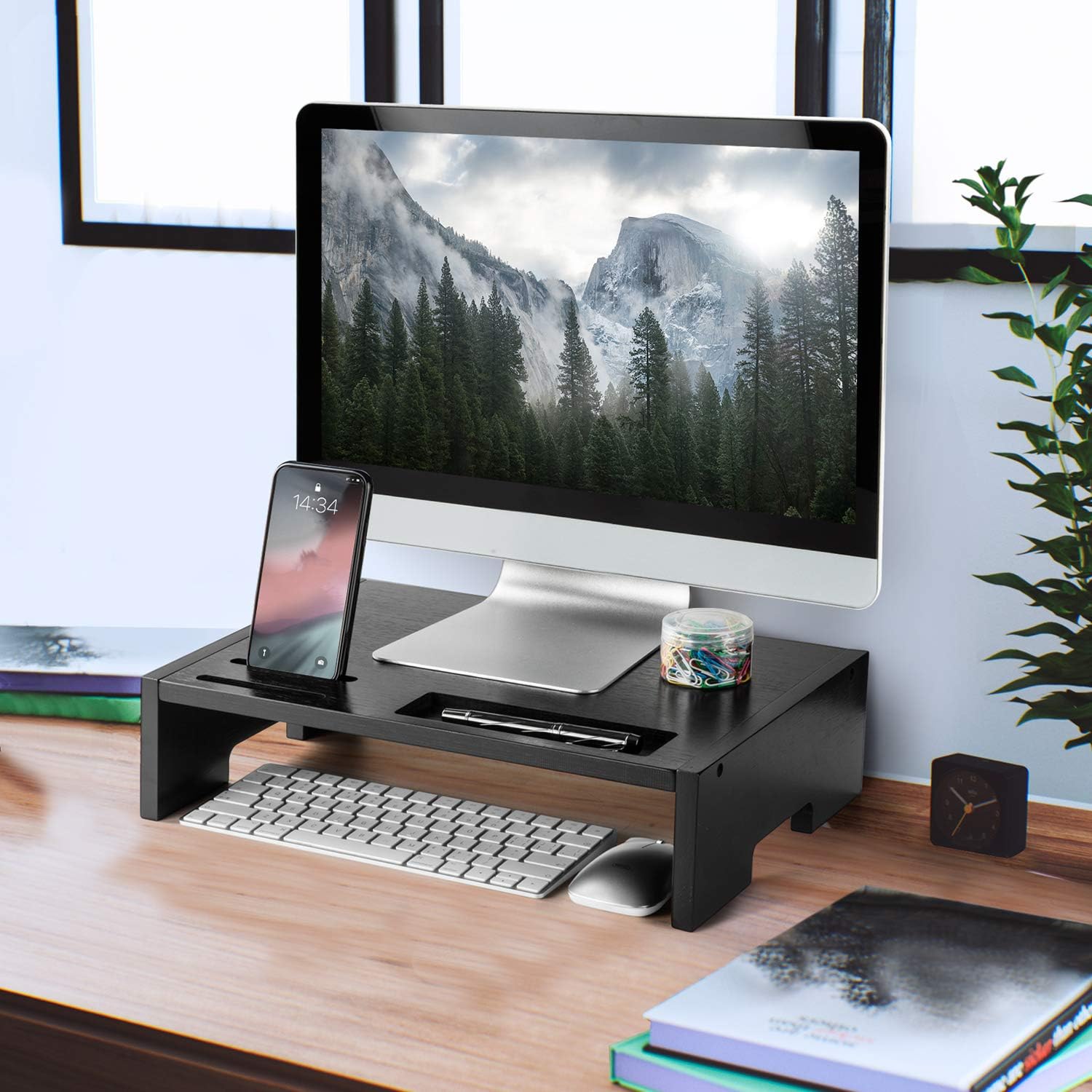 Amada 16'' Monitor Stand Riser (Black)