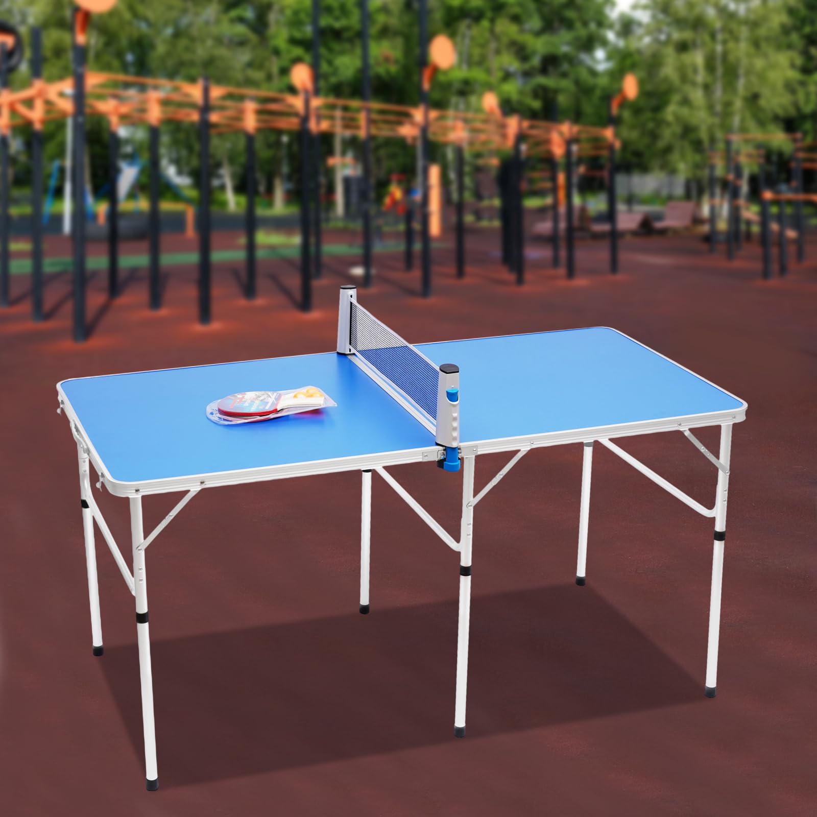Table de ping-pong pliable en aluminium MDF pour intérieur et extérieur