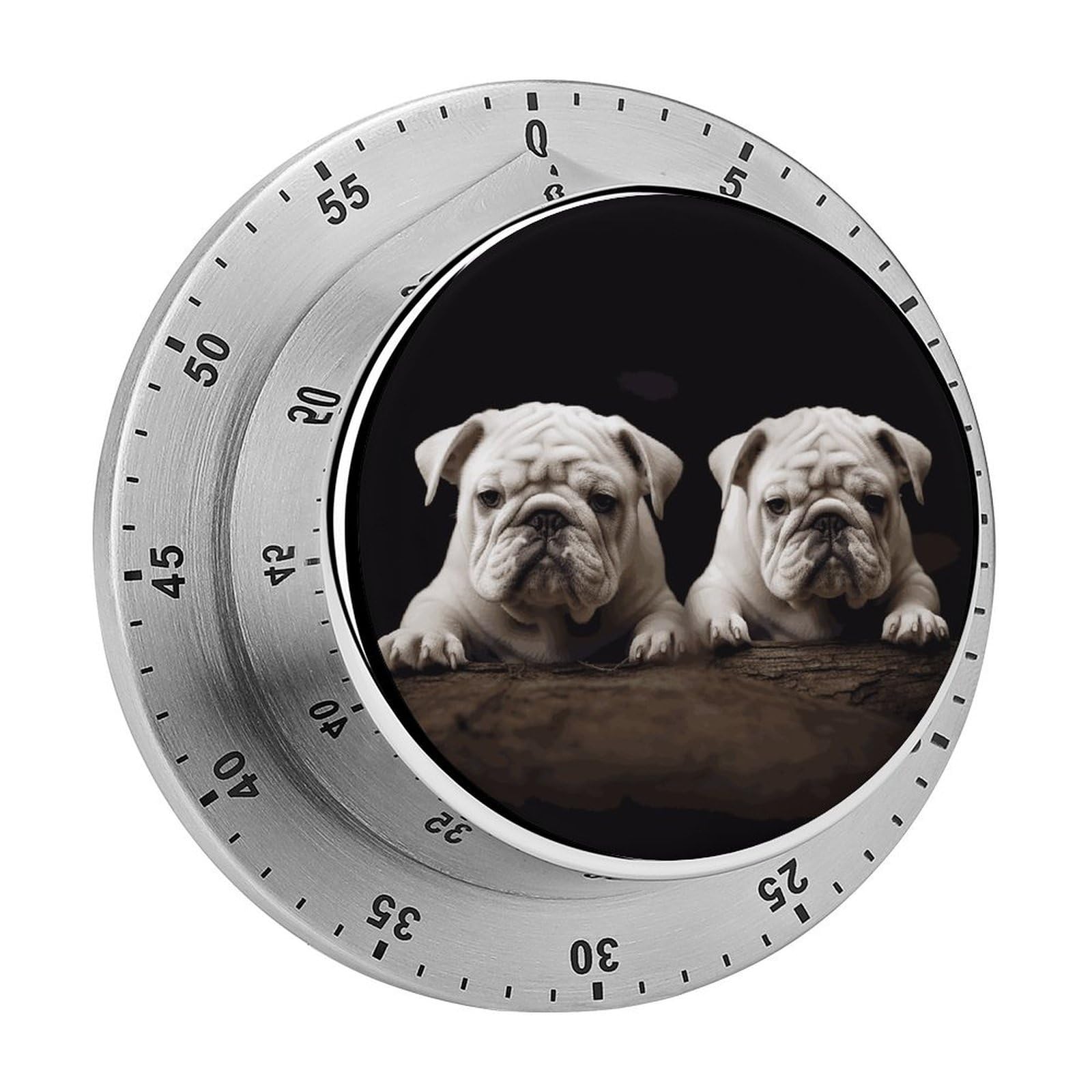 Bulldog Kitchen Timers Magnetic Back Manual Countdown Timers for Classroom Home Gym Tanning