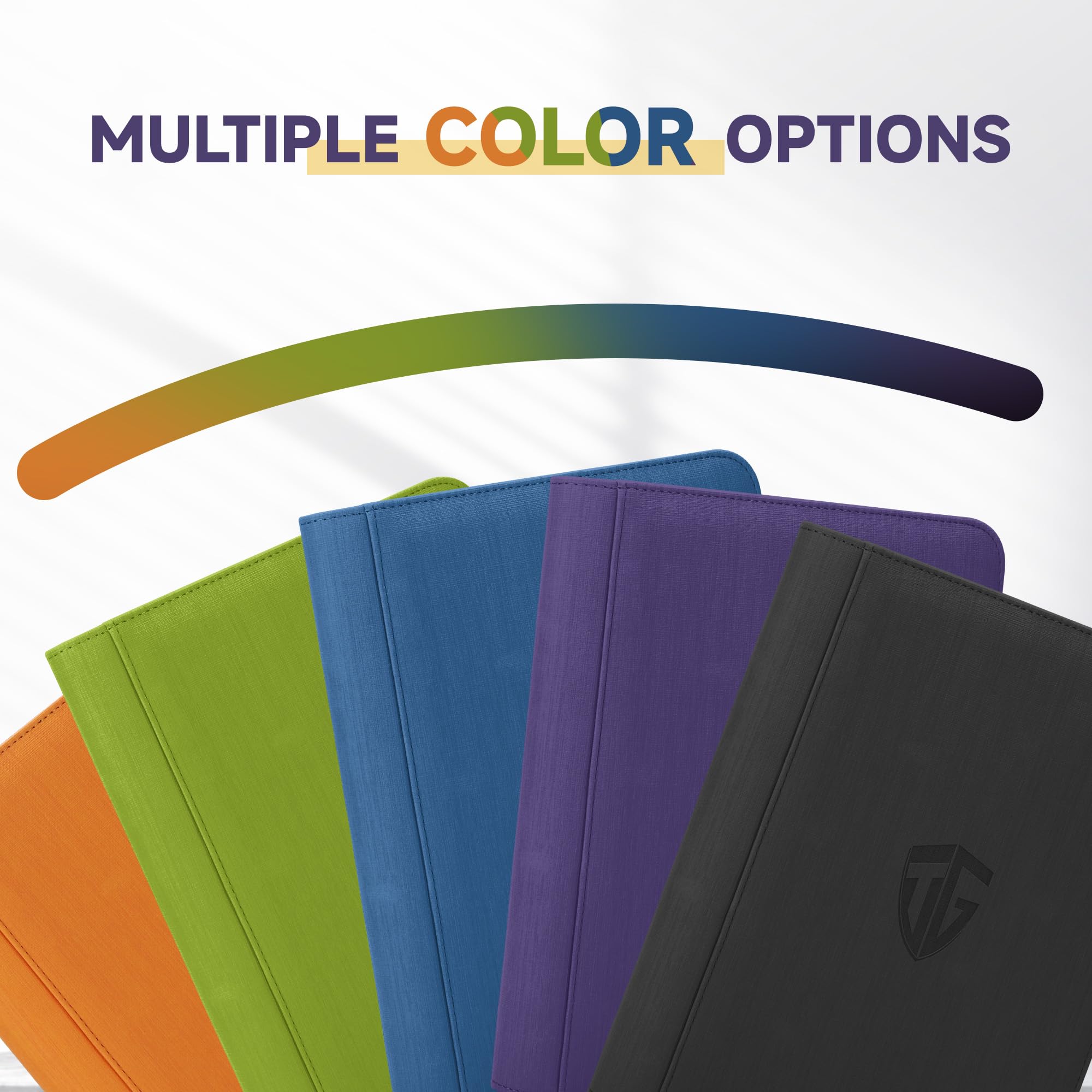 TCGUARD Toploader - Album di carte da collezione per 112 Toploader, 4 scomparti con tasche per carte Rigid Toploader da 7,6 x 10 cm, per TCG, carte MTG (viola)
