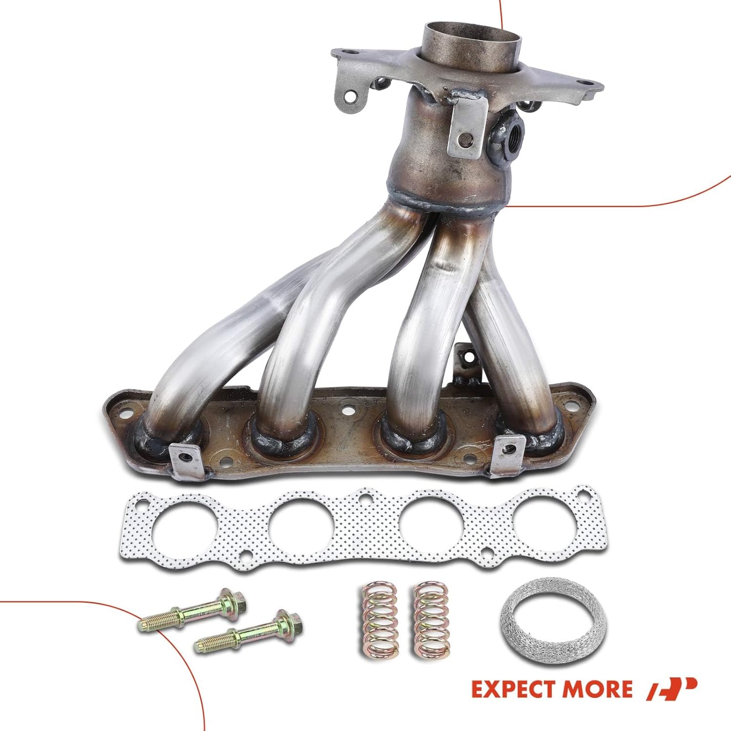 A-Premium [DOHC L4 1.8L] Engine Exhaust Manifold Kit Fit for Toyota Corolla Matrix 2009-2010 & Scion xD 2008-2012, W/Gaskets & Bolts & Springs, Replaces 171410T040 1714137050