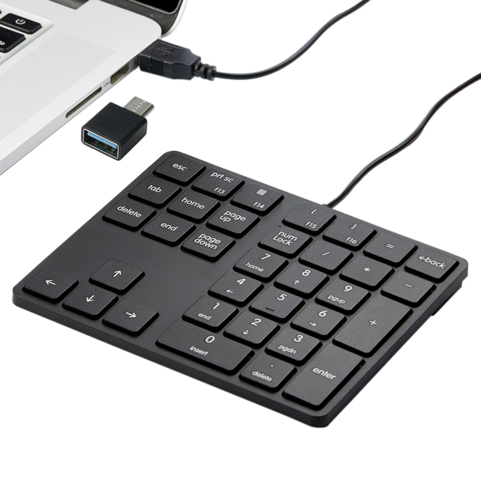 Amazon | Levieny テンキー 有線【有線 USB+Type-C 両対応】34 キー