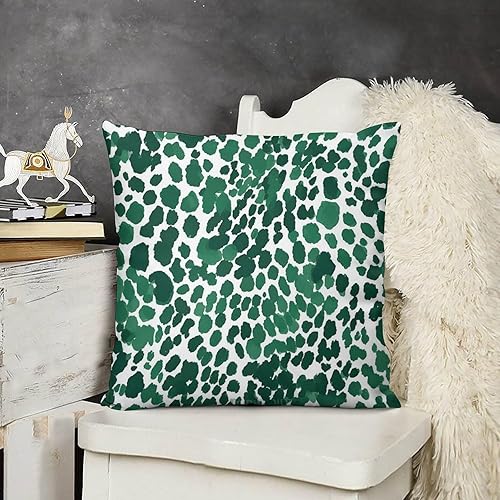Miniatura 2 de Fundas de almohada de terciopelo con estampado de leopardo esmeralda y guepardo, funda de cojín con estampado de animales, fundas de almohada de