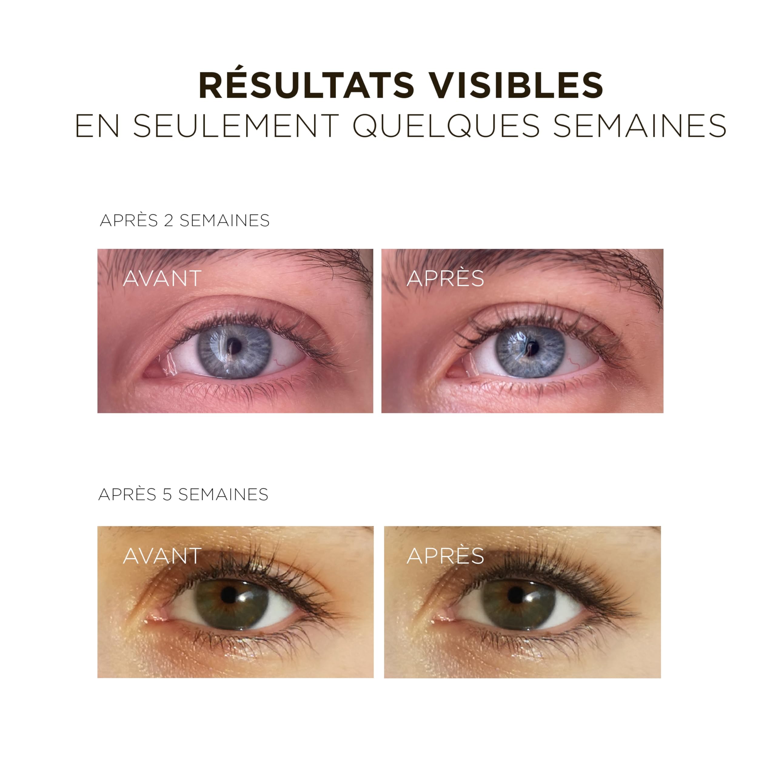 HUYGENS Sérum Cils & Sourcils au Ricin Bio – Soin Fortifiant & Pousse