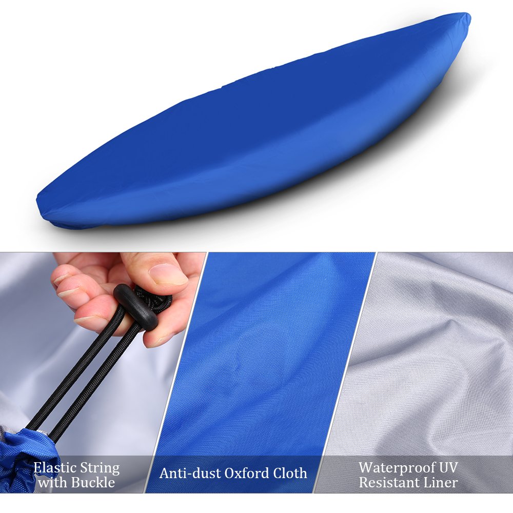 Lixada Profesional Kayak Universal Cubierta Canoa Barco Impermeable UV Resistente Polvo Almacenamiento Cubierta Escudo