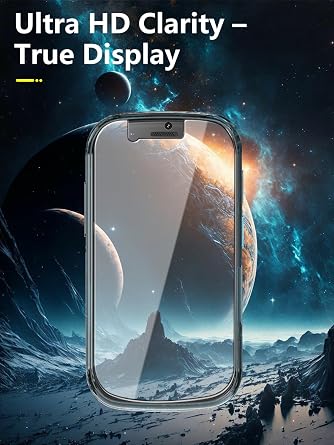 Screen Protector for Unihertz Jelly Star Mini Smartphone 2 Pack PET Film,6H Hardness, Anti-Scratch,HD Clarity,Bubble-Free,Anti-Fingerprint,Sensitive Touch Screen Guard