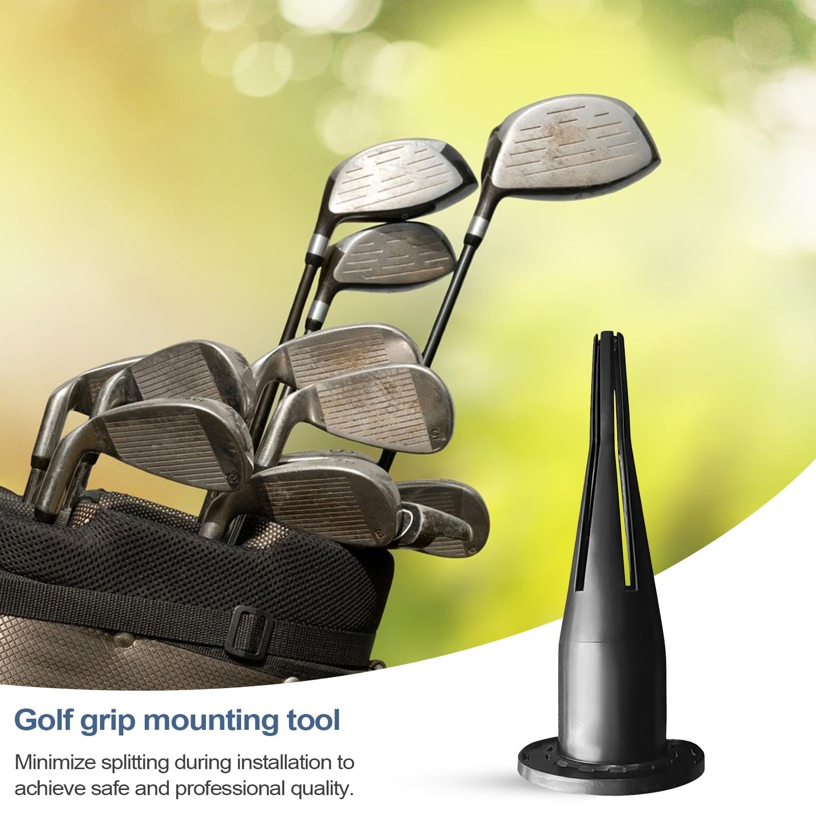 Generico Golf Club Grip Installer, Reusable Golf Shaft Puller, Golf Club Grip Remover, Portable Golf Grip Installer, Golf Shaft Puller Tool, Clip- Golf Club Grip Remover, Golf Accessories for Men