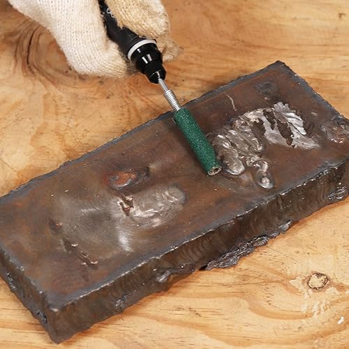 Miniatura 9 de Rollos de cartucho de 1-12 pulgadas con mandril de vástago de 18 para herramientas rotativas Dremel Rollo de papel de lija de grano 80 120 240 para