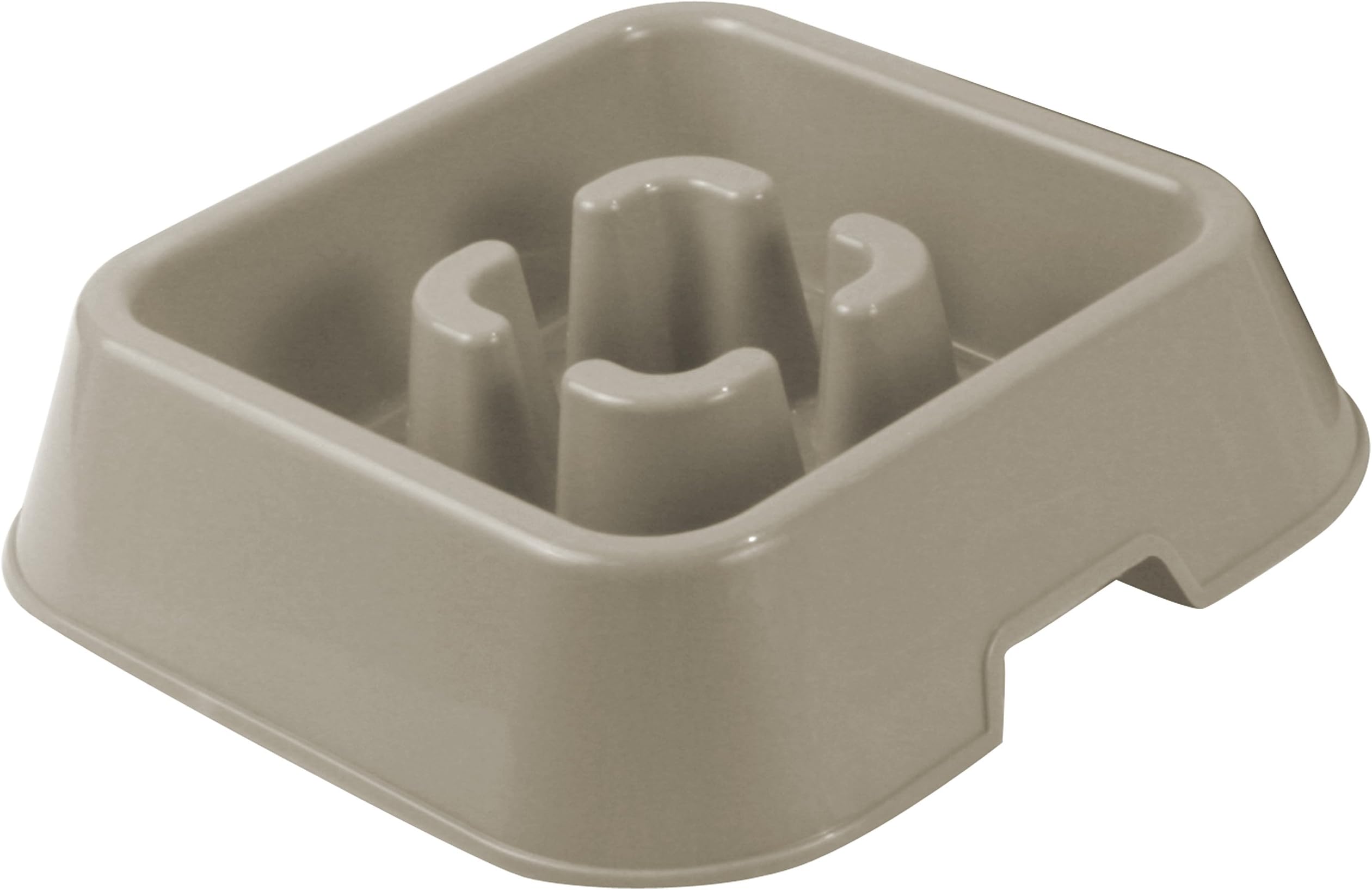 World Pet Slow Feeder Dog Bowl, Gray