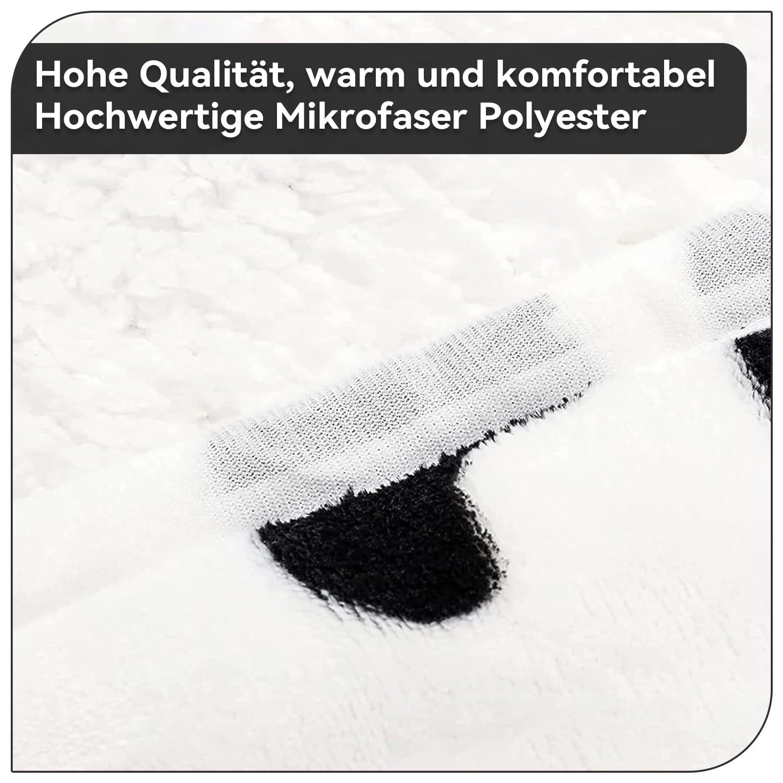 Mucca da latte Coperta portatile Coperta da divano Mucca da latte Regalo Coperta soffice per donne bambini per Natale 152 * 132cm