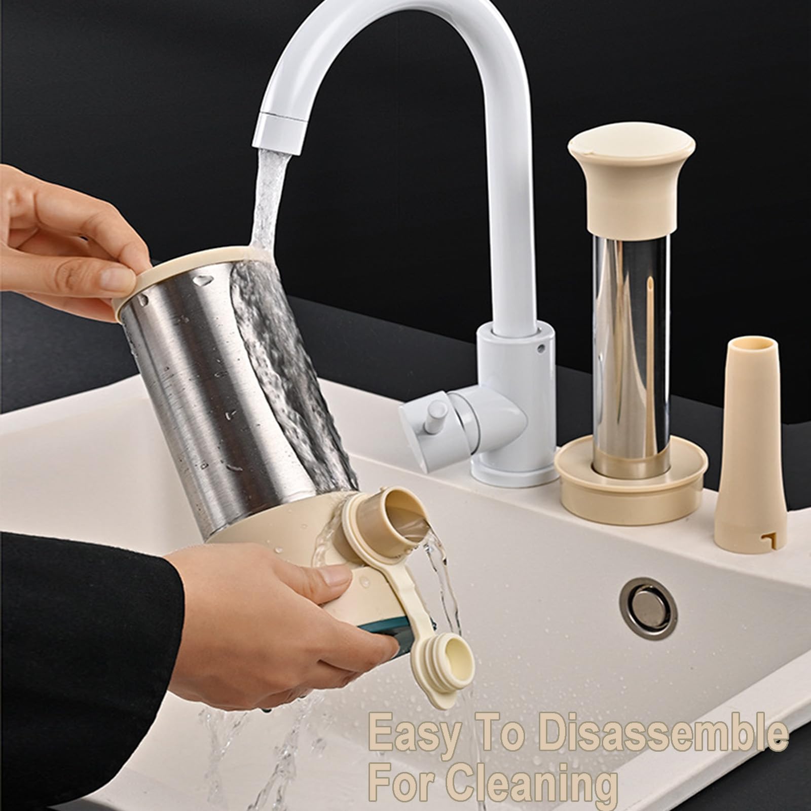 Sausage Filling Machine, 2 In 1 Manual Sausage Pusher, Stainless Steel Sausage Pusher With 4 Different Filling Tubes, Kitchen Tool For Stuffing Sausages Home - 5