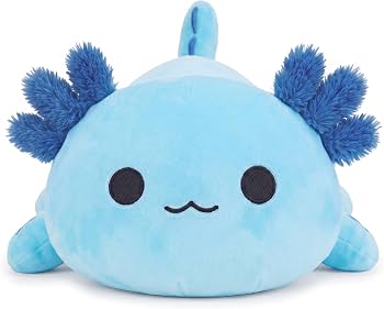 Sausudols – Oreiller Axolotl Géant 70 Cm – Peluche Ultra Douce – Coton PP – Cadeau Anniversaire, Noël – Violet Foncé