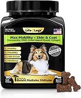 Vista 1 de Masticables de cadera y articulaciones para perros, además de suplemento de piel y pelaje - Golosinas para aliviar el dolor en las articulaciones