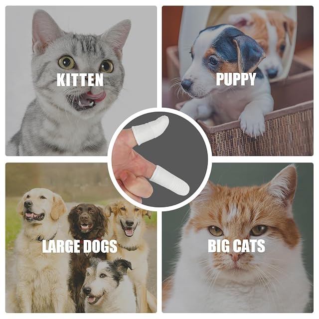 Foto 5 de 6 de Paquete de 12 cepillos de dientes para mascotas, cepillo de dientes para perros, cepillo de dientes para gatos