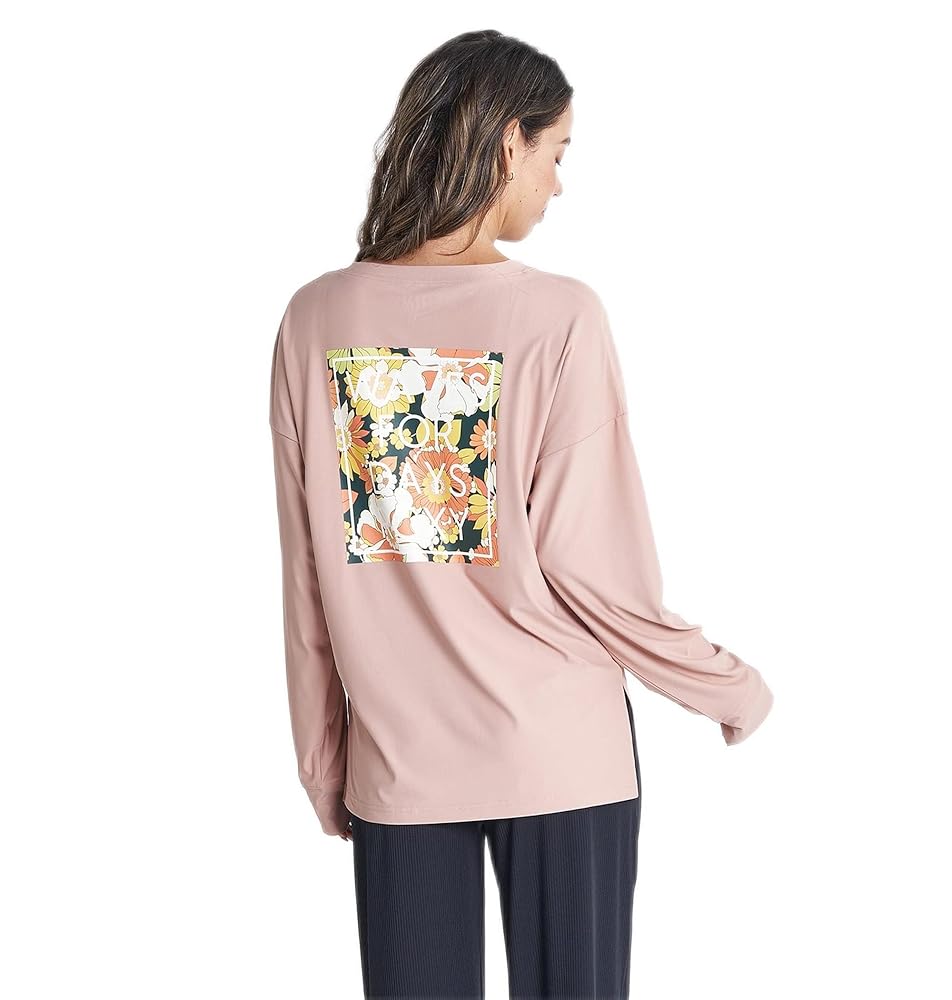 Amazon.co.jp: [ロキシー] ラッシュガード VINTAGE FLOWER L/S
