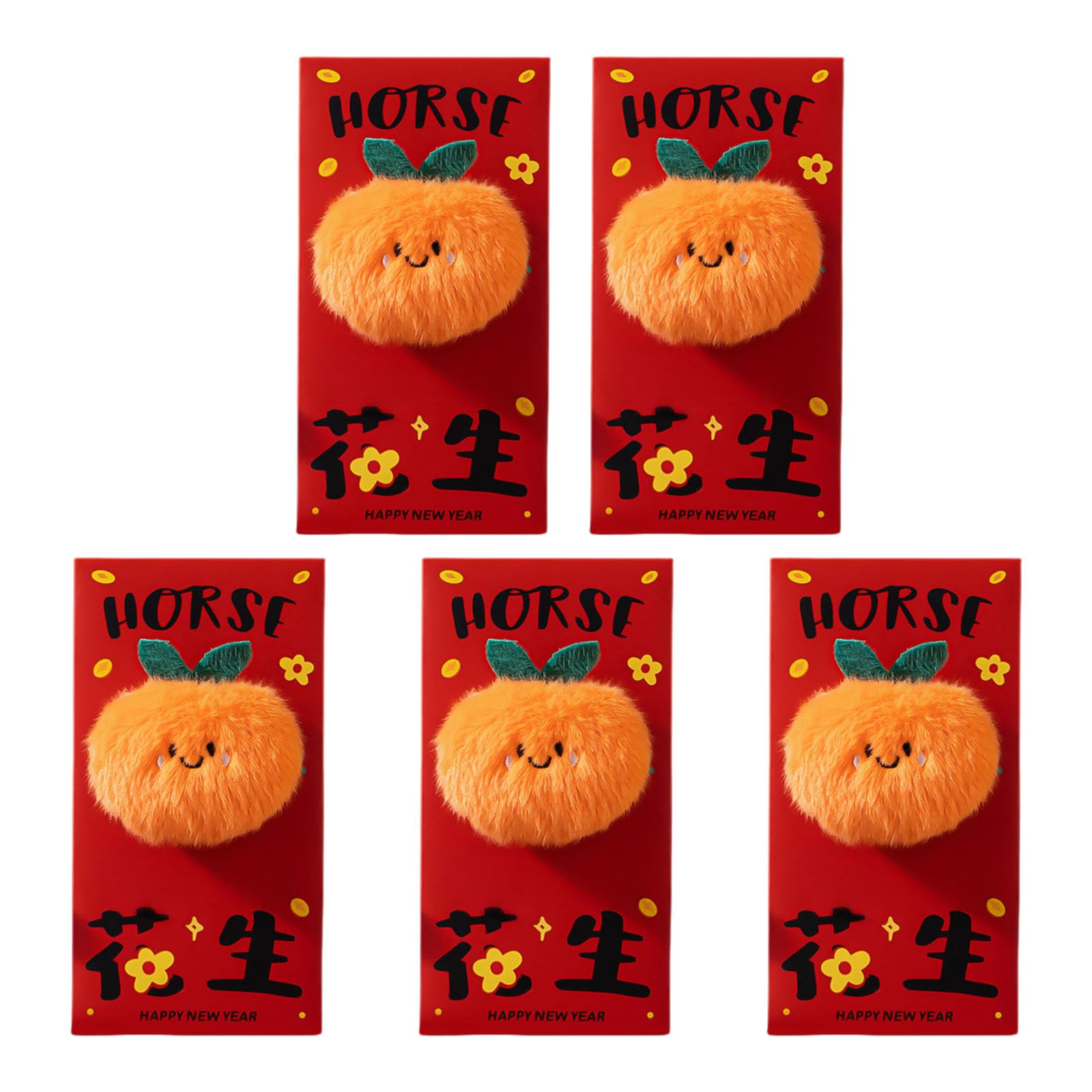 Piceioep Creative Cartoon Money Holder Plush Red Packet for Spring Festival Family Presents Festive Money Holders