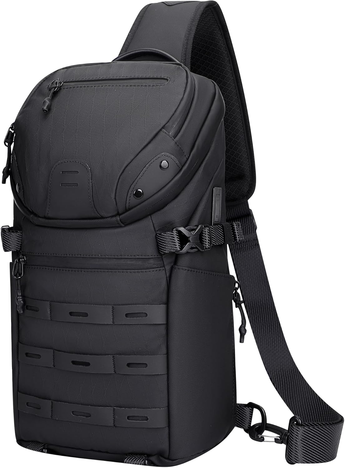 Sling Bag for Men Travel Crossbody Sling Bags Large Chest Shoulder Bags with Dual C...