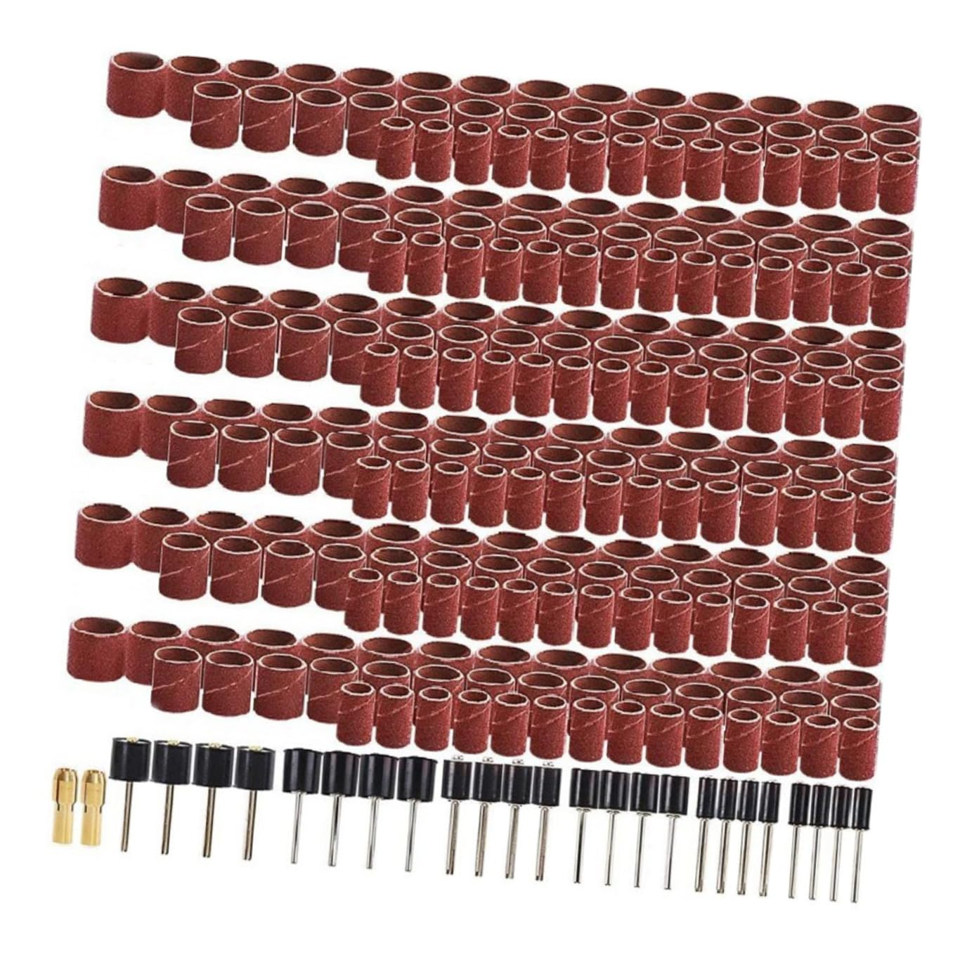 Accessoires pour broyeur électrique DOITOOL 458 pièces avec anneau de sable en oxyde d'aluminium
