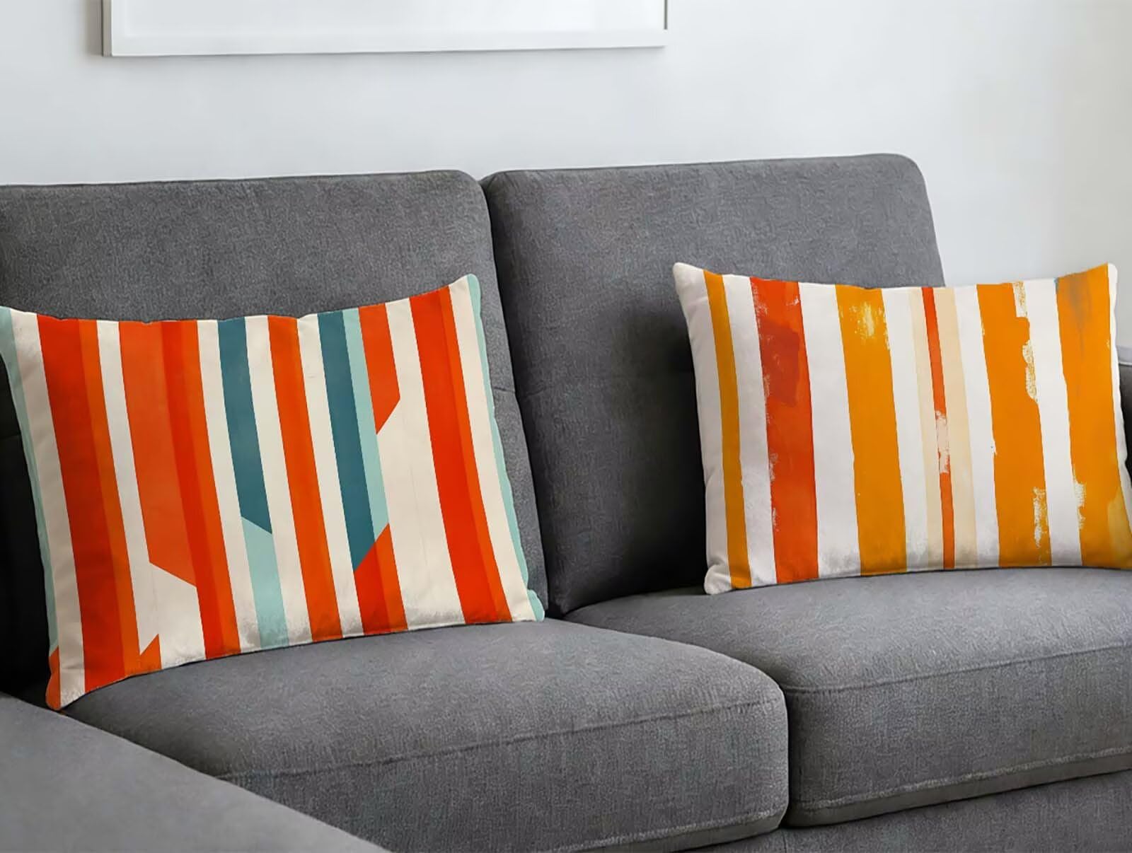 Housse de coussin 60x90 velours premium chic en lot de 2 pour sublimer le canapé de votre salon
