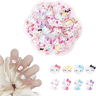 ネイルパーツ キティ 1ケース入り キティ ネイルデコレーション 可愛い 大きい ネイルストーン 3d 立体 ジュエリーパーツ 手芸 ハンドメイド デコパーツ