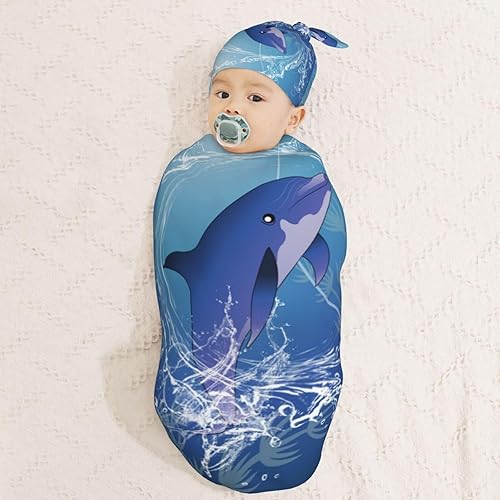 Miniatura 10 de Manta para recién nacido, diseño de mariposa, color morado, con gorro, saco de dormir suave para bebé, elástico y ajustable, para envolver al bebé