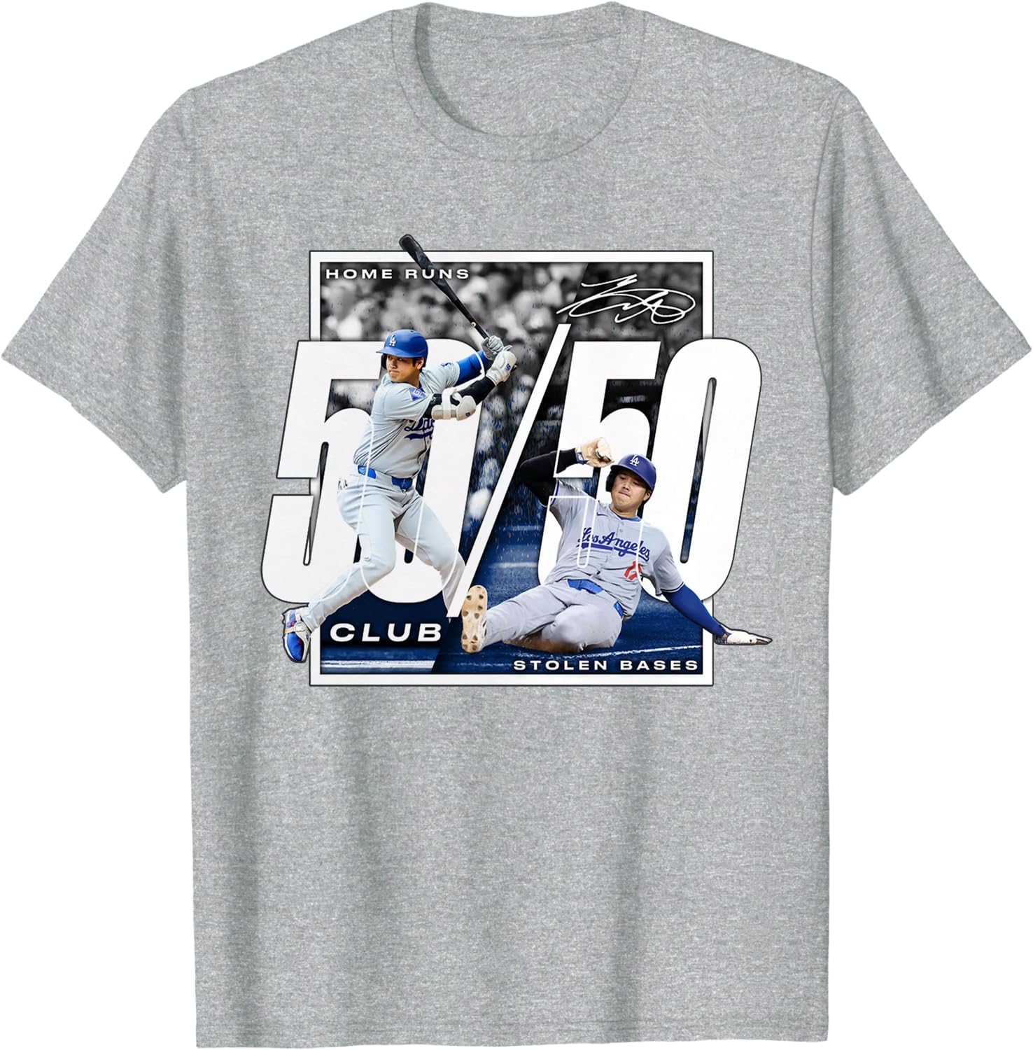 Amazon.co.jp: 大谷 Ohtani Tシャツ プリント 50/50 クラブ 背番号17