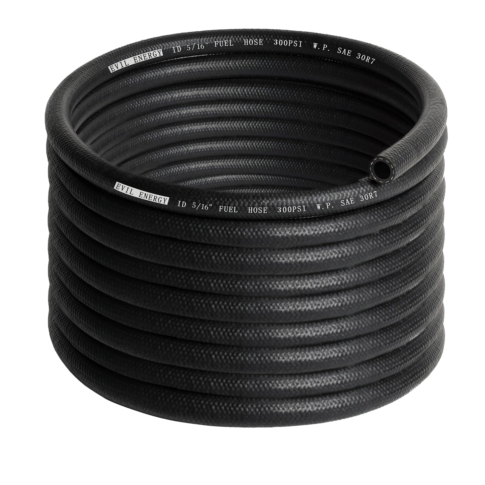 EVIL ENERGY 5/16 tubo carburante linea Push Lock NBR gomma SAE 30R7 25FT 300PSI
