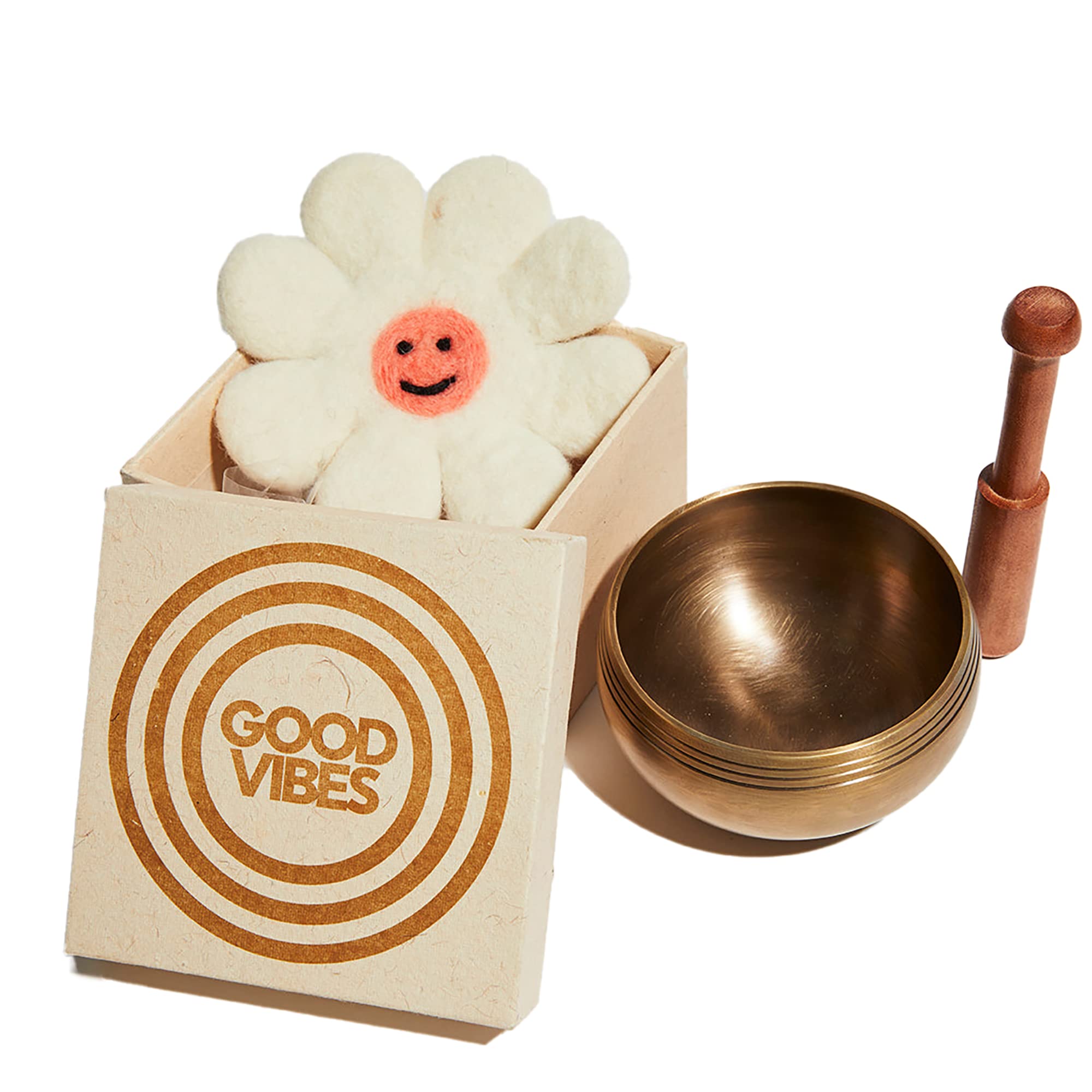 No52 チベット産 シンギングボウル 新品 チベタンボウル 16cm 仏陀顔